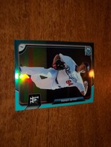 2015 Bowman Chrome Draft Sky Blue Refractor #100 Julio Urias