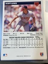 1993 Donruss Base Set #167 Scott Lewis