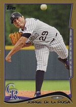 2014 Topps Gold Series 2 #520 Jorge De La Rosa