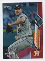 2020 Topps Opening Day Red Foil Target #65 Justin Verlander