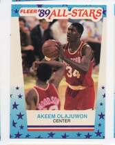 1989 Fleer Stickers #2 Akeem Olajuwon