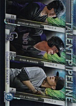 2017 Bowman Chrome Talent Pipeline #TP-COL Brendan Rodgers|Kyle Freeland|Ryan Mcmahon