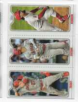 2022 Topps Opening Day Triple Play #TPC-1 Mike Trout|Shohei Ohtani|Anthony Rendon