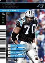 2001 NFL Showdown 1st Edition #69 Chris Terry