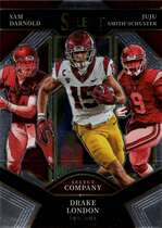 2022 Panini Select Draft Picks Select Company #SC-USC Drake London|Juju Smith-Schuster|Sam Darnold