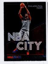 2019 Panini NBA Hoops Premium Stock NBA City #25 Joel Embiid