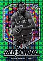 2019 Panini Mosaic Old School Green #7 Moses Malone