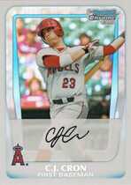2011 Bowman Chrome Draft Prospects Refractors #BDPP25 C.J. Cron