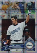 2011 Topps Chrome X-Fractors #182 J.P. Arencibia