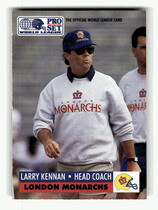 1991 Pro Set WLAF Inserts #WL12 Larry Kennan