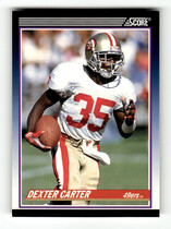 1990 Score Supplemental #97T Dexter Carter