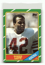 1986 Topps Base Set #168 Ronnie Lott