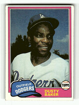 1981 Topps Base Set #495 Dusty Baker