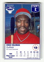 1987 Kraft Home Plate Heroes #18 Vince Coleman