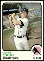 1973 Topps Base Set #485 Norm Cash