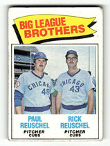 1977 Topps Base Set #634 Reuschel Brothers