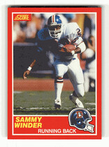 1989 Score Base Set #141 Sammy Winder