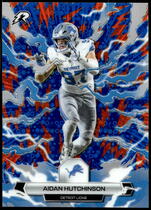 2025 Topps Resurgence Blue & Orange Spark Refractor #34 Aidan Hutchinson