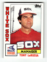 1984 Topps Base Set #591 Tony LaRussa