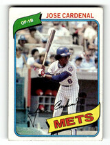 1980 Topps Base Set #512 Jose Cardenal