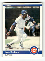 1984 Fleer Base Set #492 Leon Durham