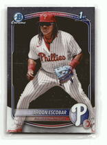 2025 Bowman Chrome Prospects #BCP-65 Aroon Escobar