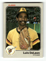 1983 Fleer Base Set #355 Luis DeLeon