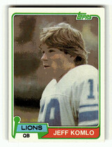 1981 Topps Base Set #511 Jeff Komlo