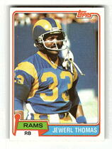 1981 Topps Base Set #98 Jewerl Thomas