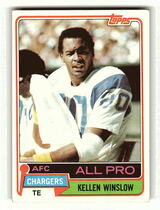 1981 Topps Base Set #150 Kellen Winslow