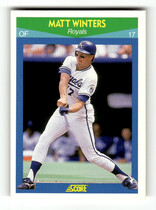 1990 Score Rising Stars #47 Matt Winters