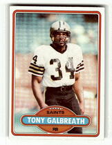 1980 Topps Base Set #426 Tony Galbreath