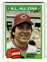 1981 Topps Base Set #600 Johnny Bench
