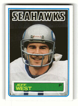 1983 Topps Base Set #392 Jeff West