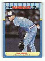 1988 Fleer League Leaders #17 Tom Henke