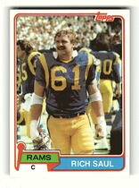 1981 Topps Base Set #141 Rich Saul