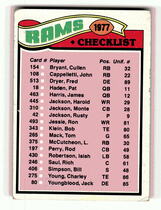 1977 Topps Base Set #213 Rams Checklist