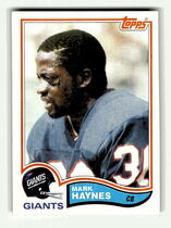 1982 Topps Base Set #422 Mark Haynes