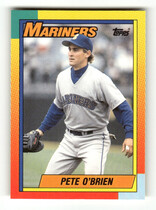 1990 Topps Traded Factory Set (White Stock Back) #82T Pete Obrien