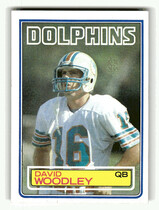 1983 Topps Base Set #323 David Woodley