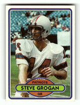 1980 Topps Base Set #435 Steve Grogan