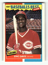 1987 Fleer Sluggers/Pitchers Baseballs Best #11 Eric Davis