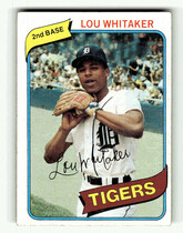 1980 Topps Base Set #358 Lou Whitaker