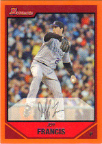 2007 Bowman Orange #141 Jeff Francis