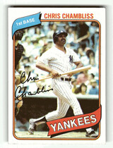 1980 Topps Base Set #625 Chris Chambliss