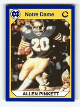 1990 Collegiate Collection Notre Dame 200 #37 Allen Pinkett