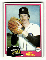 1981 Topps Base Set #572 Jack Morris