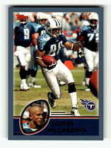 2003 Topps Base Set #155 Justin McCareins
