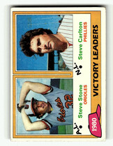 1981 Topps Base Set #5 Steve Carlton|Steve Stone