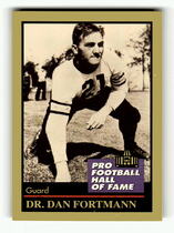 1991 ENOR Pro Football HOF #43 Dan Fortmann